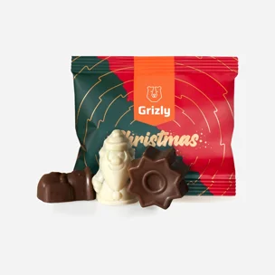 Weihnachtliche Schokoladenauswahl mit Stevia